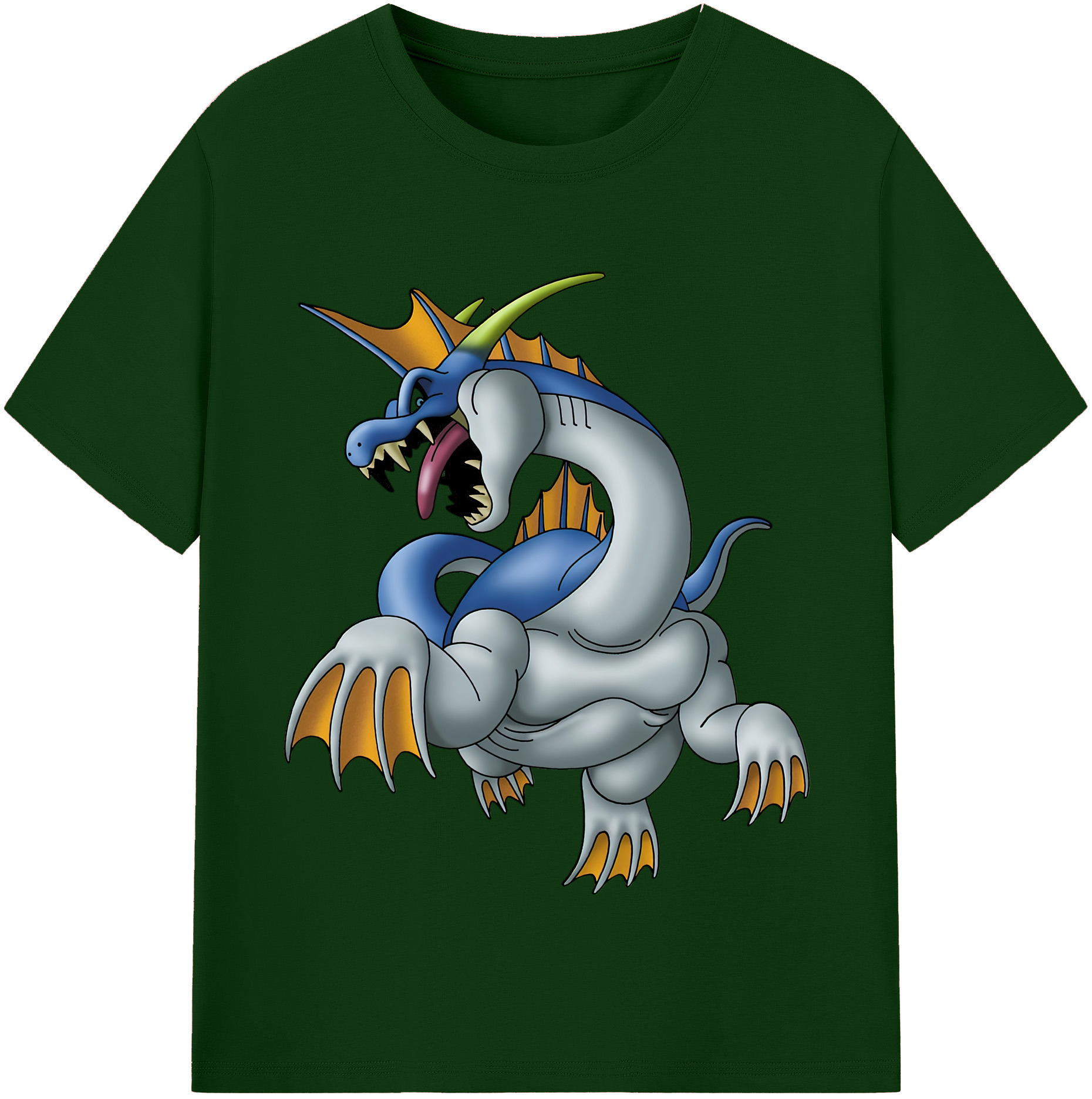 （画像用） ドラゴンクエスト Doragon Kuesuto Dragon Quest 綿100％半袖Tシャツ（フロントプリント）